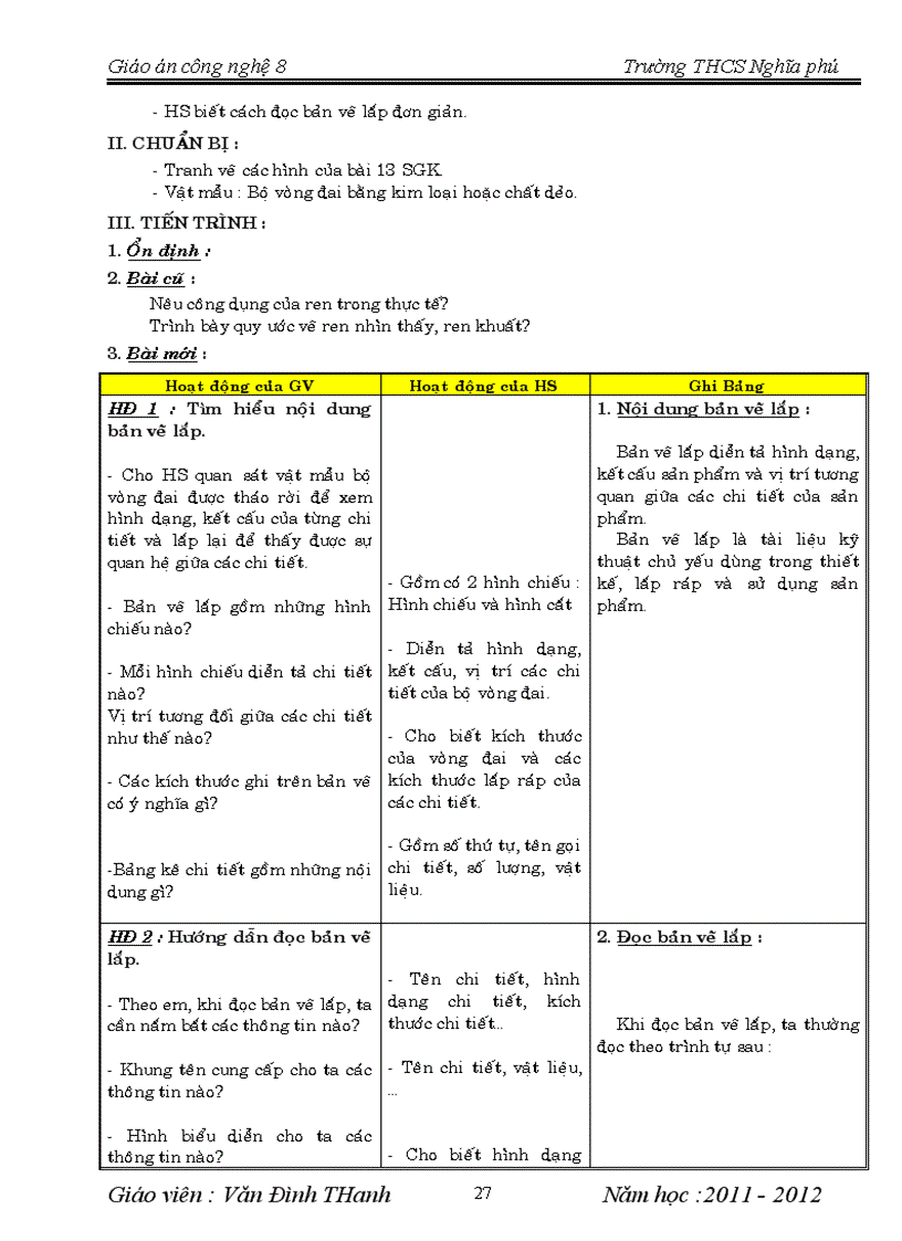 image for page Giáo án CN 8