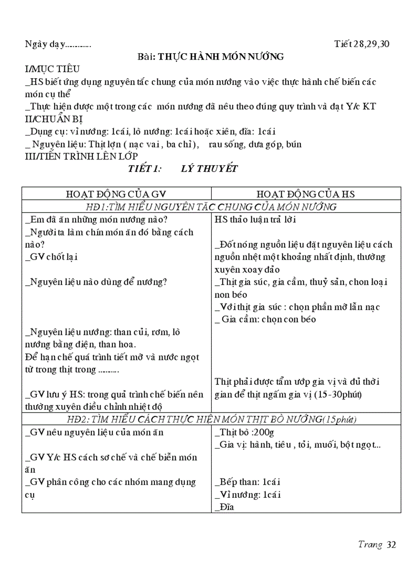 image for page Giao an CN 9 dien nau an