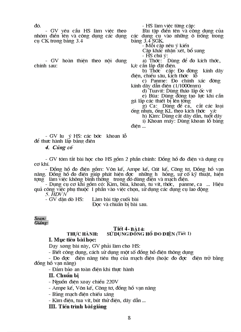 image for page Giáo án CN 9 Điện