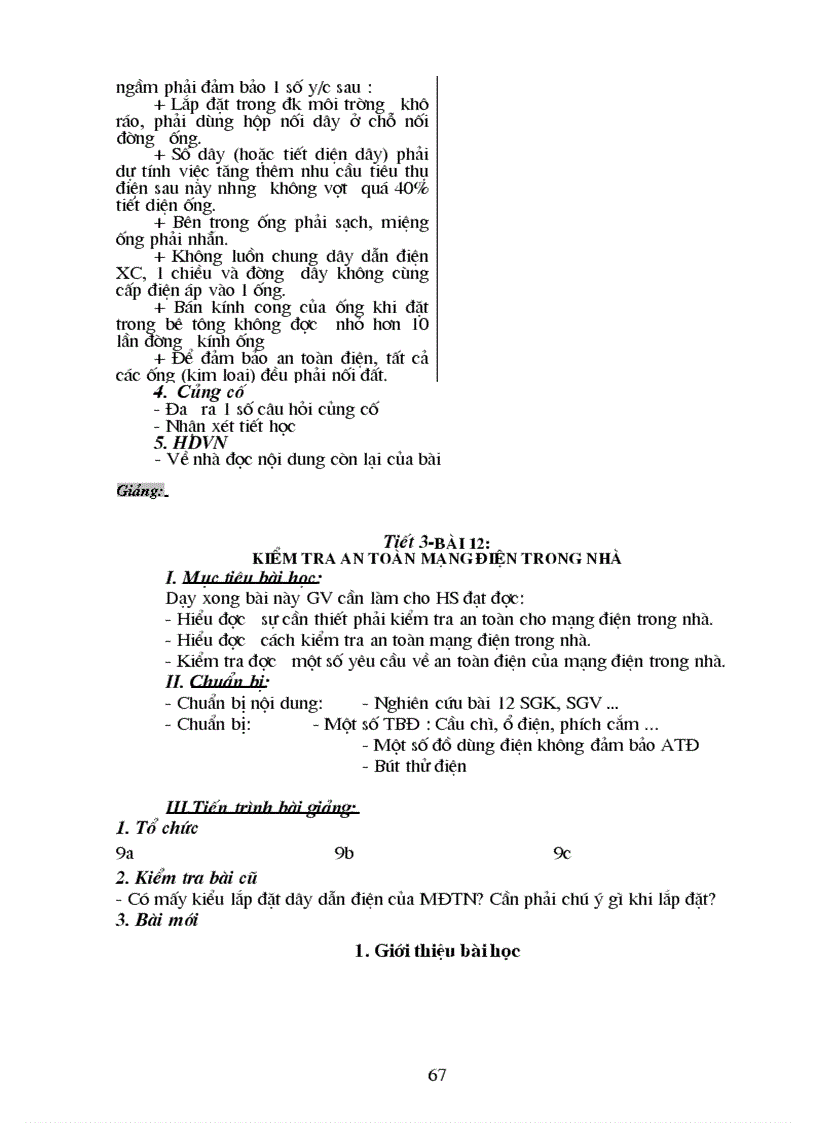 image for page Giáo án CN 9 Điện