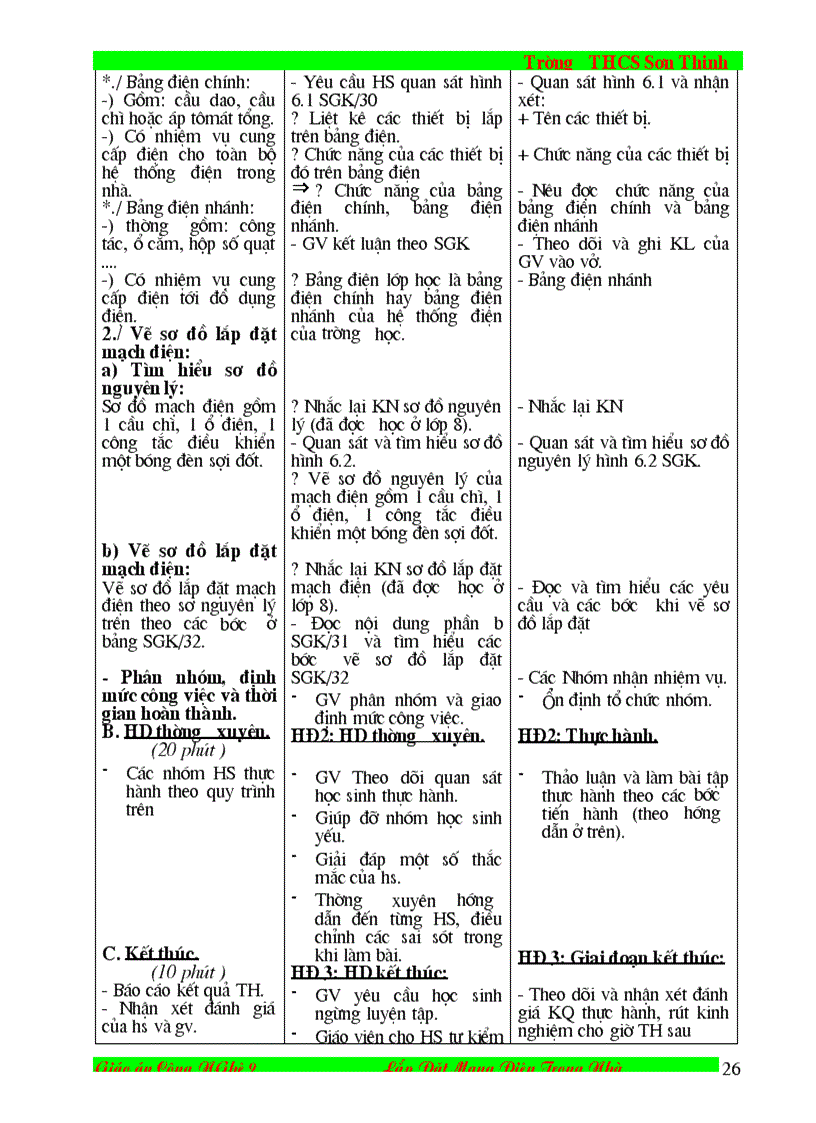 image for page Giáo án cn 9 lắp đặt MDTN