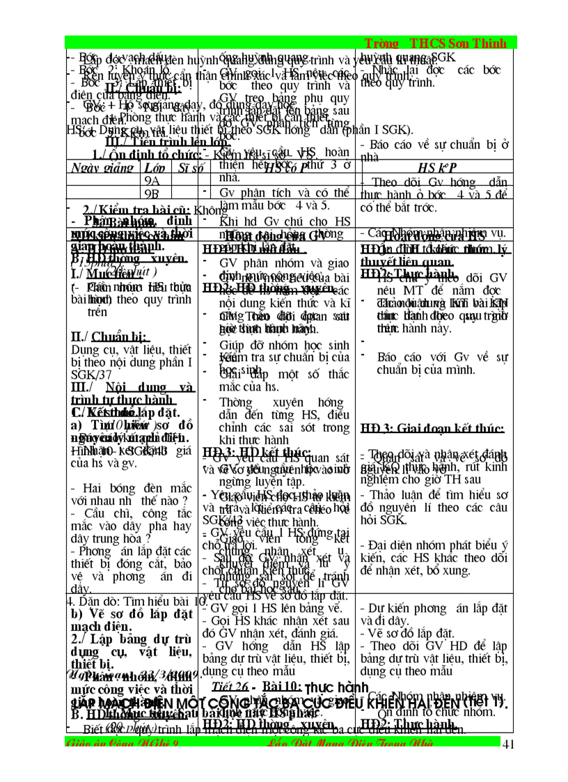 image for page Giáo án cn 9 lắp đặt MDTN