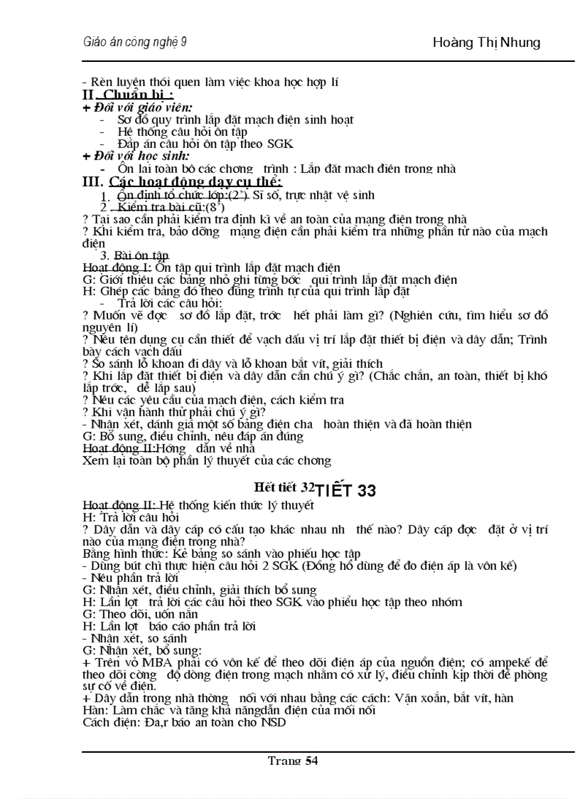 image for page Giáo án CN 9 mới