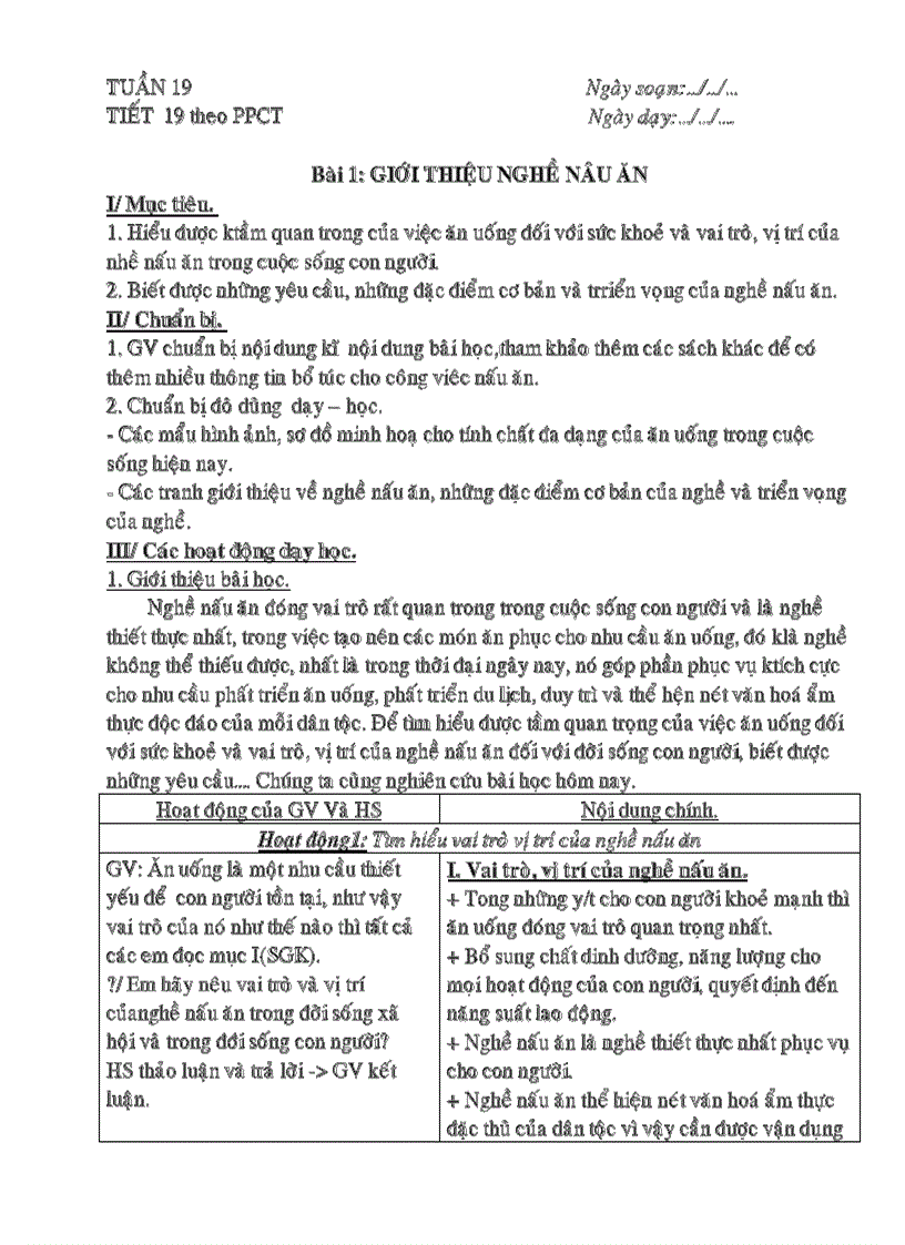 image for page Giáo án CN 9 nấu ăn