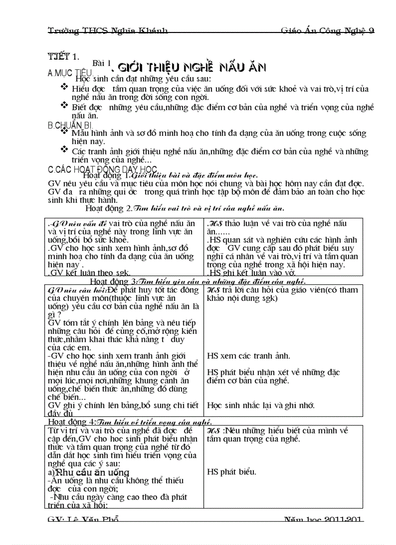 image for page Giao an CN nau an 9