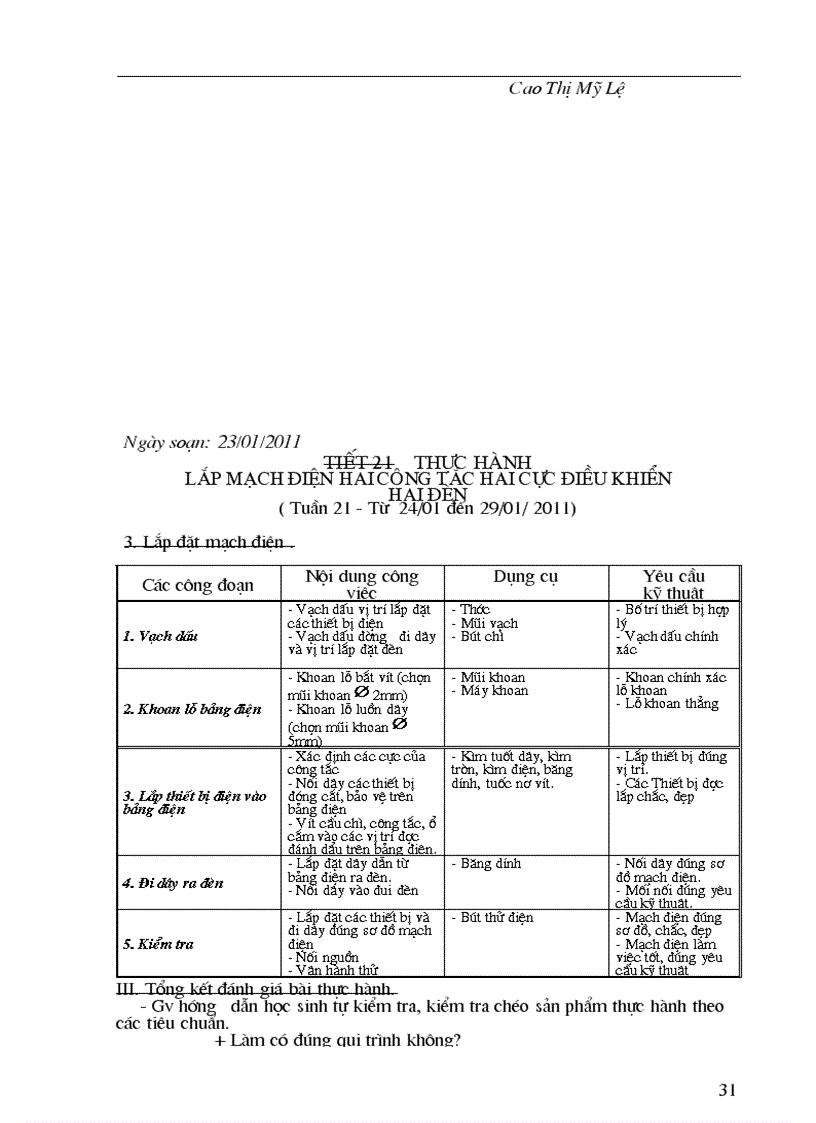 image for page Giáo án CN9 2011 2012