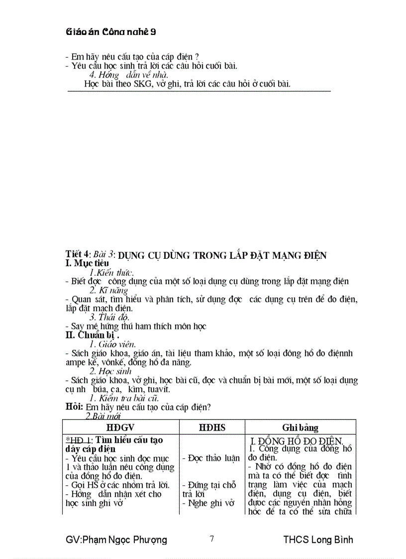 image for page Giáo án cn9 cả năm 3 cột theo cktkn