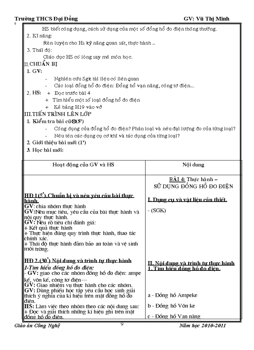 image for page Giao an CN9 cả năm 2 cột hay