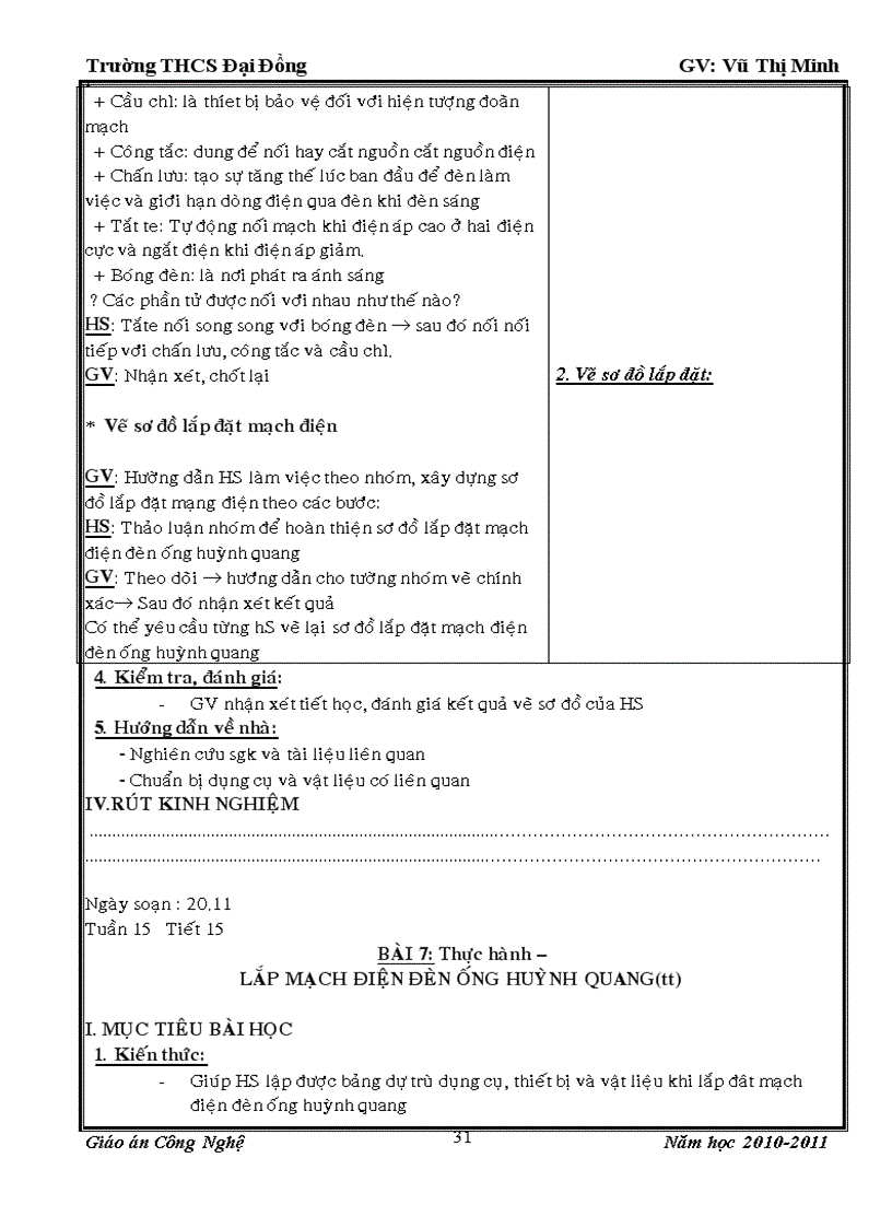 image for page Giao an CN9 cả năm 2 cột hay