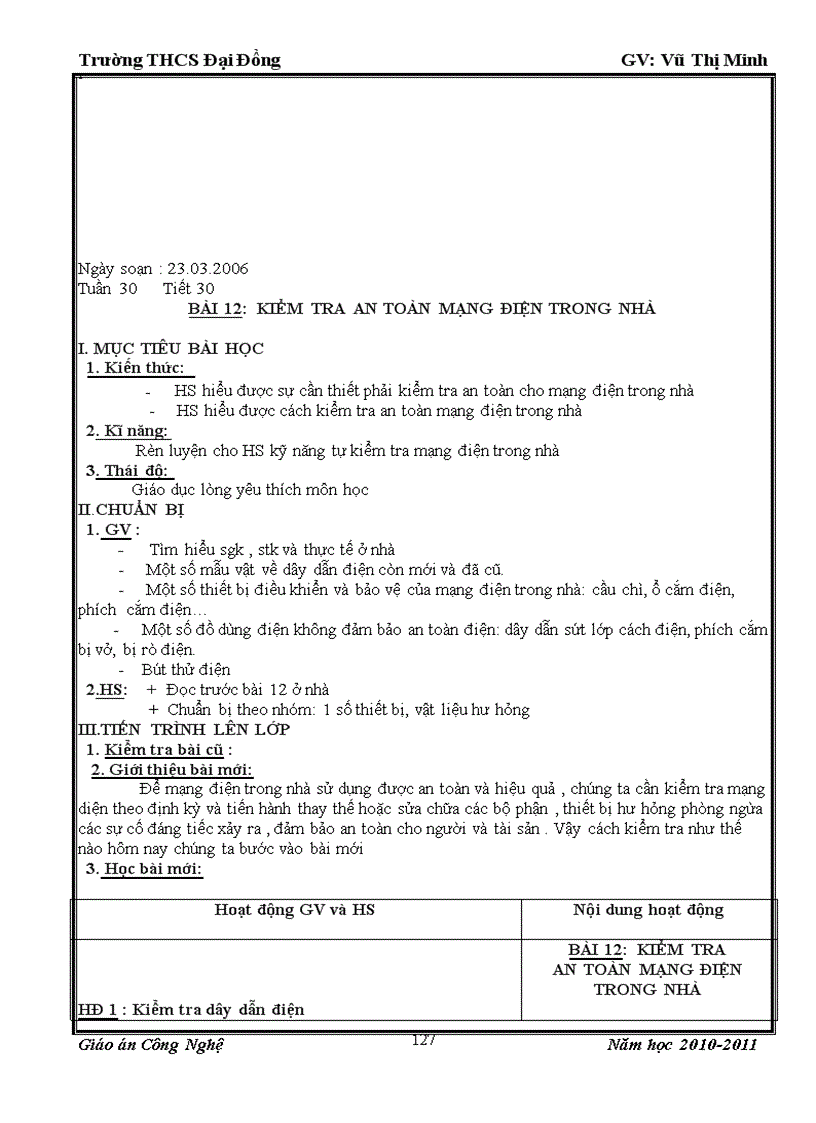 image for page Giao an CN9 cả năm 2 cột hay
