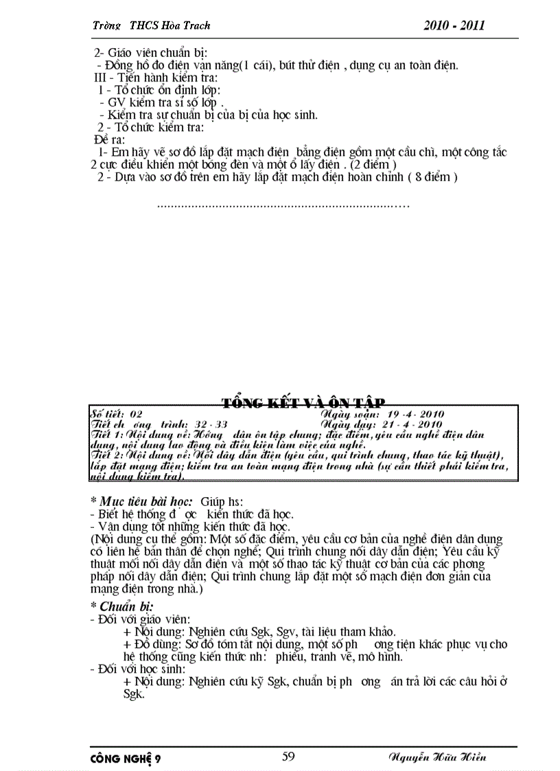 image for page Giao an CN9 H2