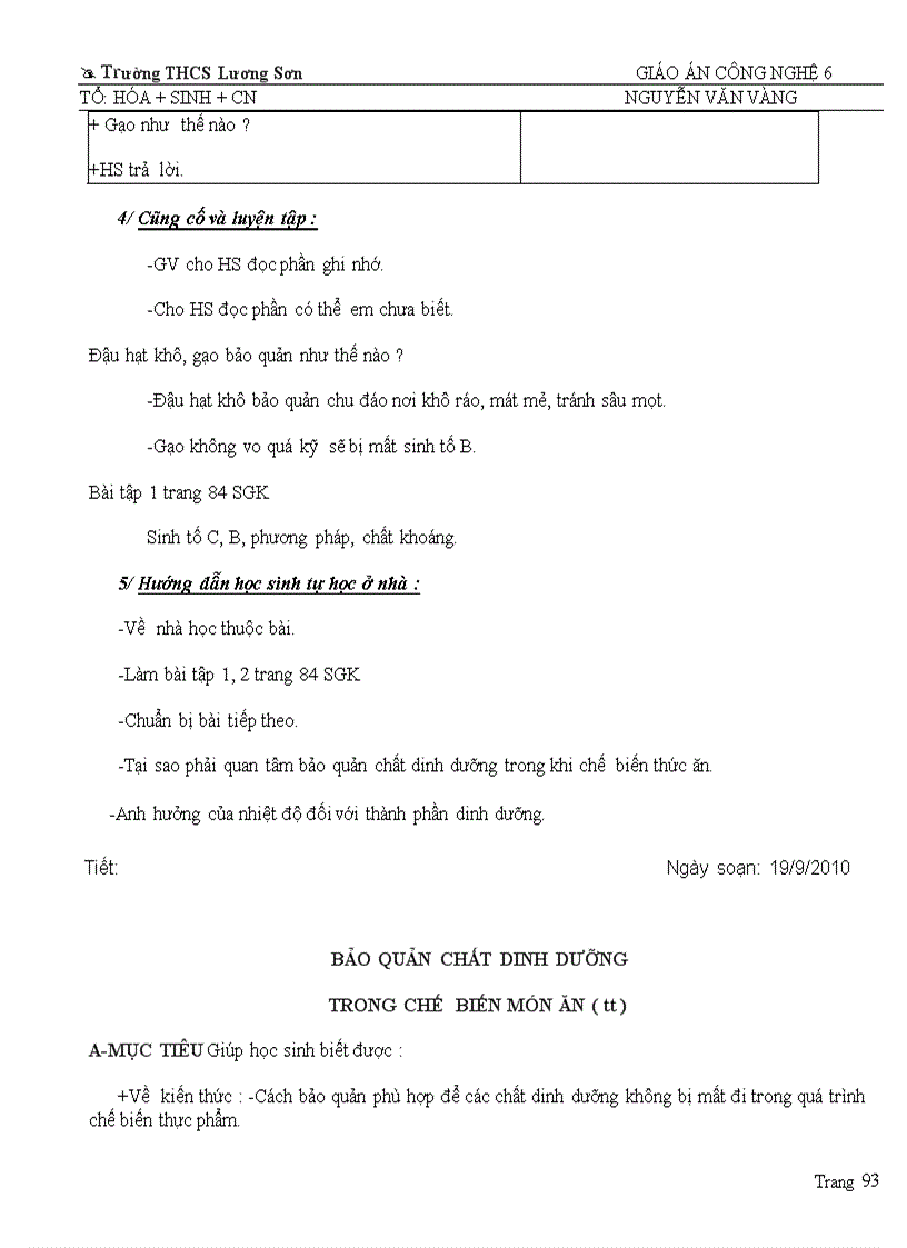 image for page Giao an Cong Nghe 6