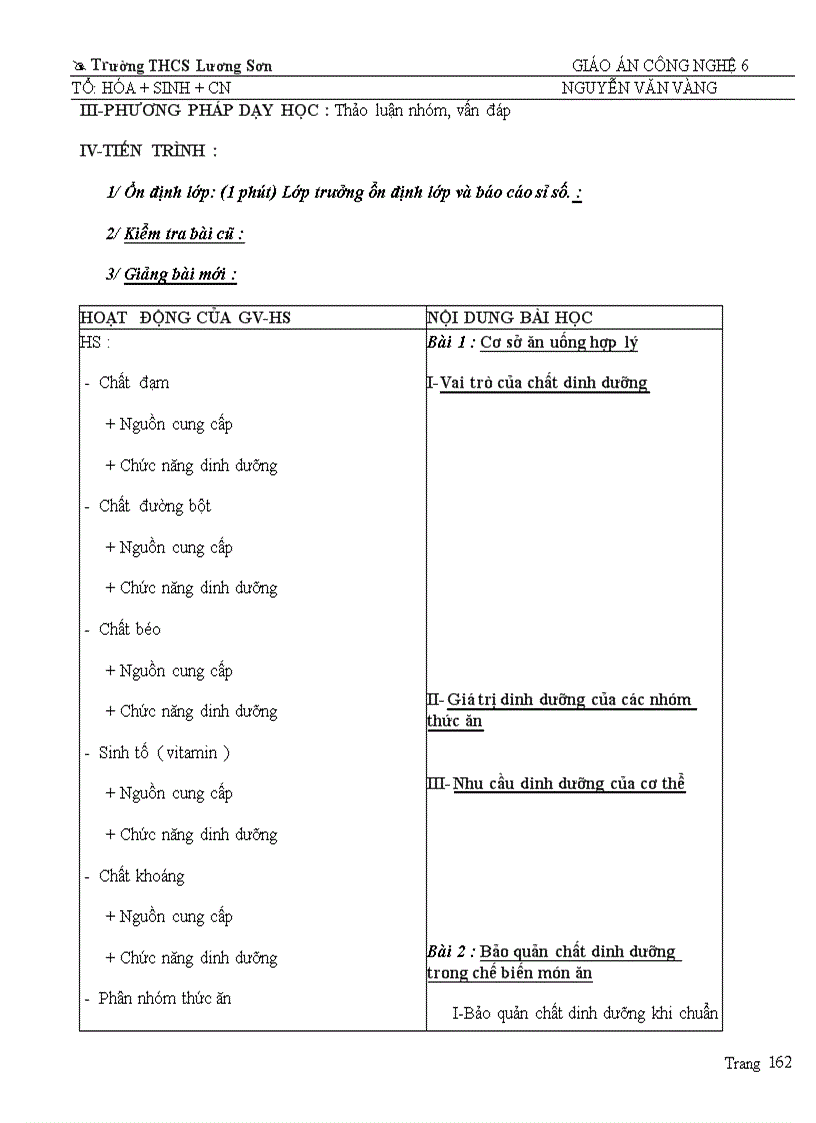 image for page Giao an Cong Nghe 6