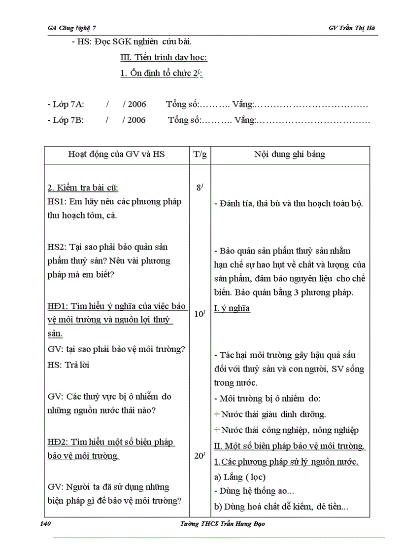 image for page Giao an cong nghe 7