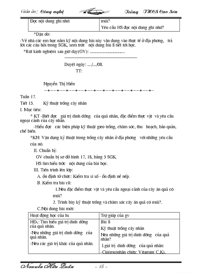 image for page Giáo an Công Nghê 9 09 10 Trọn bộ