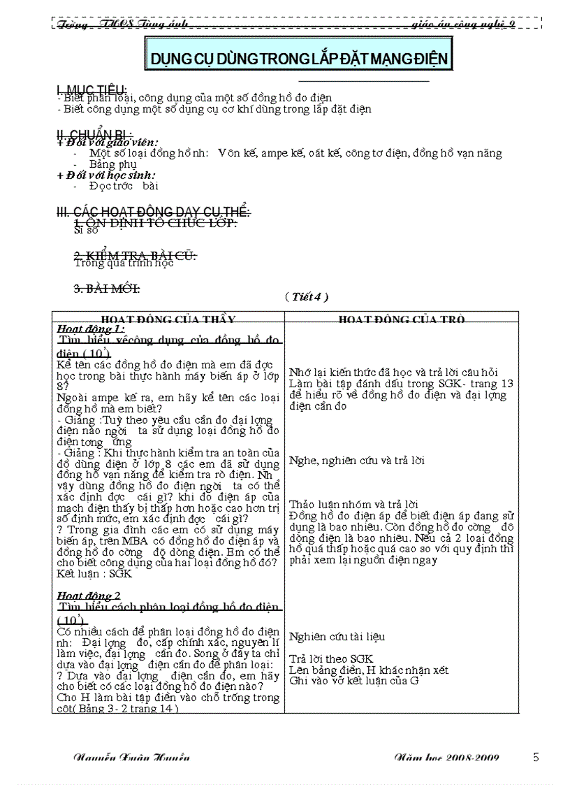 image for page Giao an Cong nghe 9 20082009