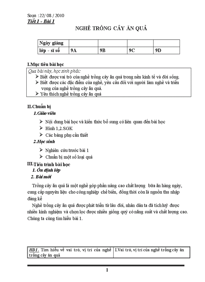 image for page Giáo án công nghệ 9 2010 2011