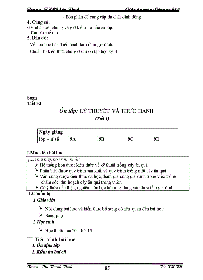 image for page Giáo án công nghệ 9 chuẩn 2010 2011