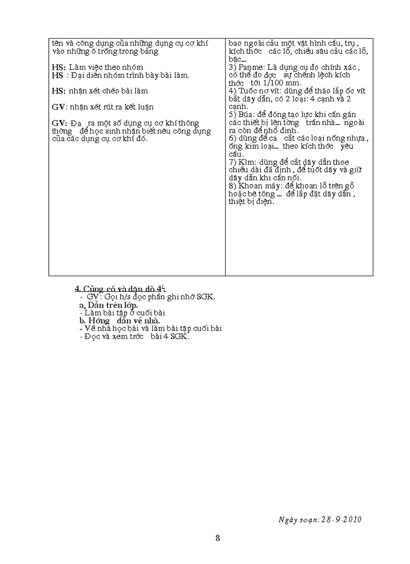 image for page Giao an cong nghe 9 day du 2010 2011