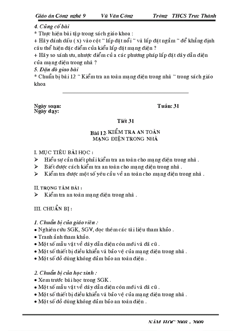 image for page Giáo án công nghệ 9 Điện