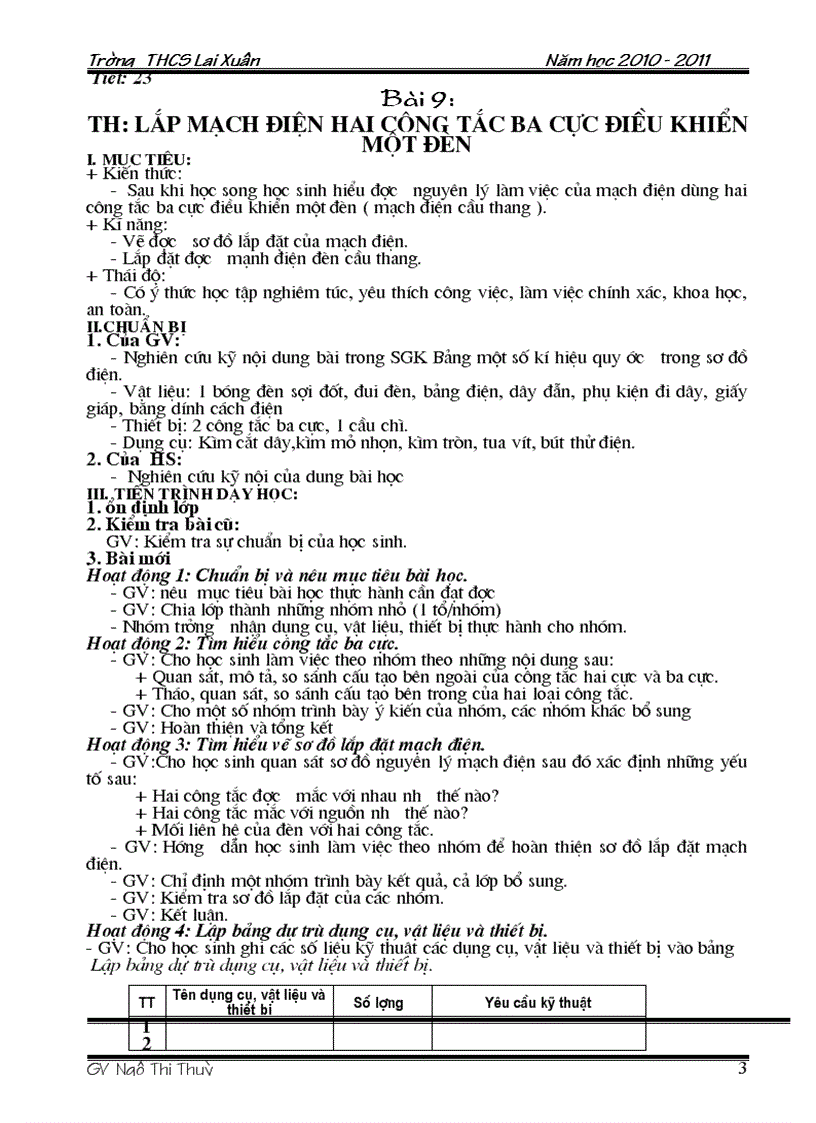 image for page Giao an Cong Nghe 9 Ky 2