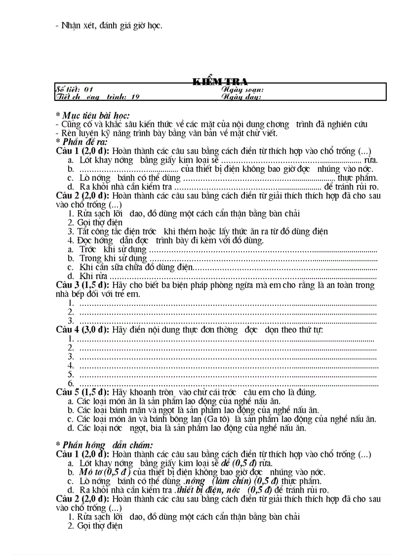 image for page Giáo án công nghệ 9 Nấu ăn 1