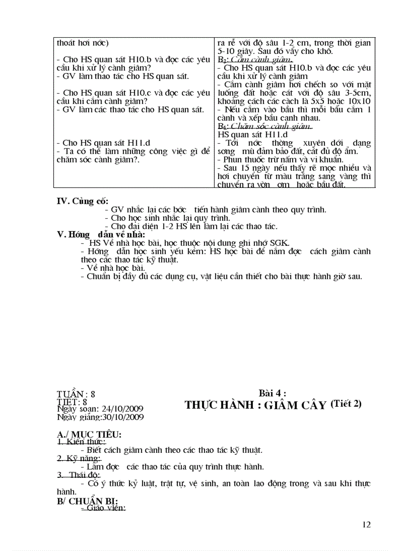 image for page Giao an cong nghe 9 trong trot 2010