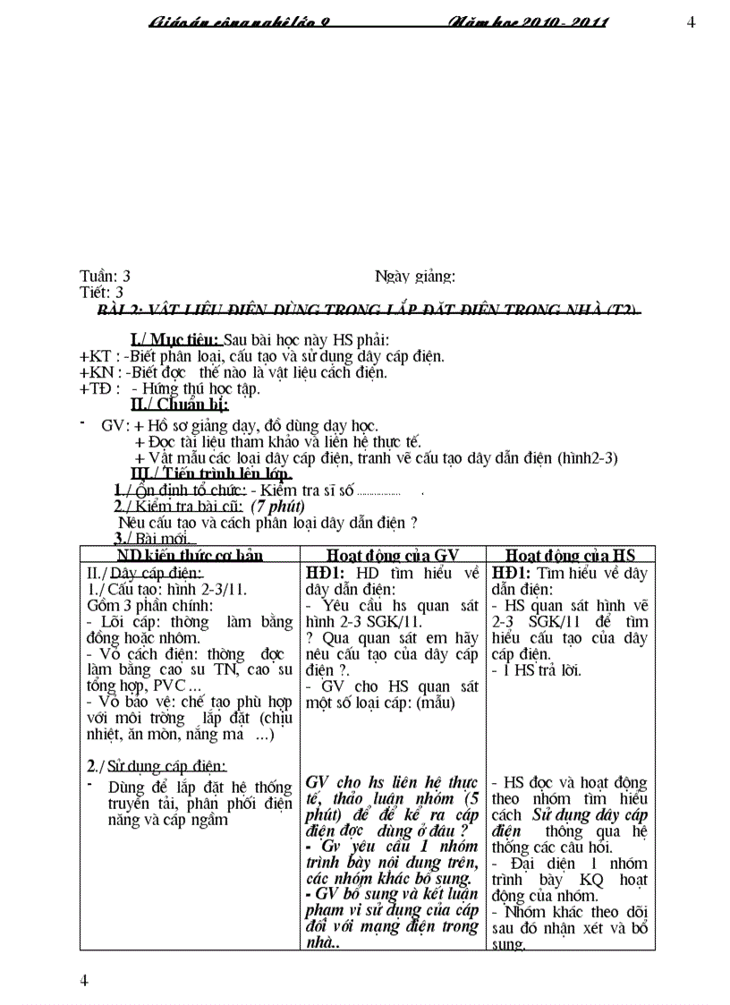 image for page Giao an Cong nghe 9 2010 2011 1