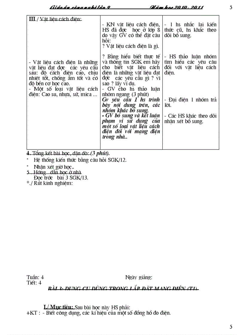 image for page Giao an Cong nghe 9 2010 2011 1