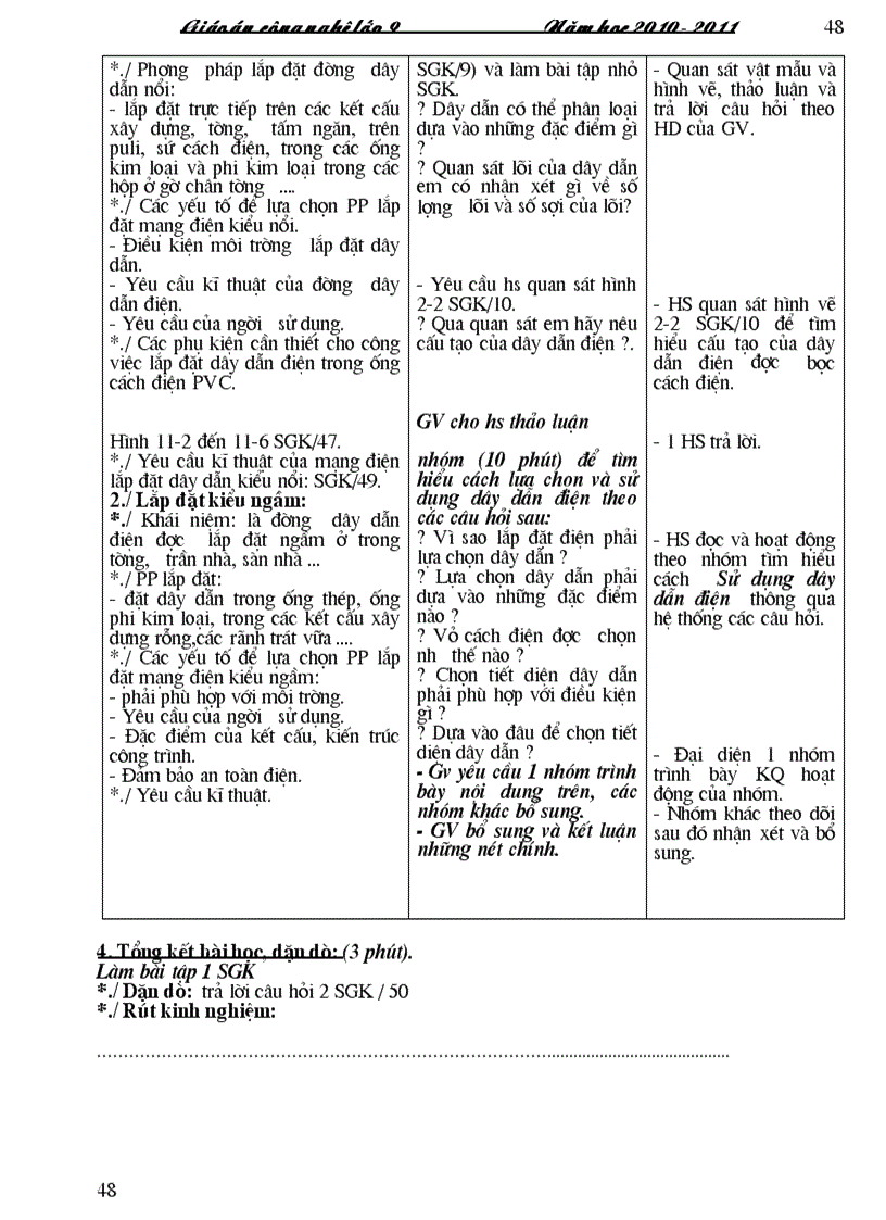 image for page Giao an Cong nghe 9 2010 2011 1