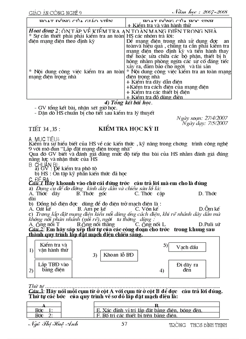 image for page GIÁO ÁN CÔNG NGHỆ 9 KÌ I 18 tiết