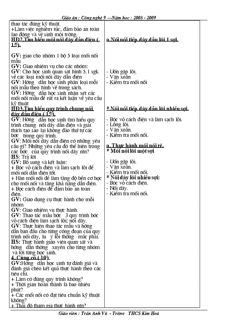 image for page Giáo án công nghệ 9 Lắp đặt mạng điện