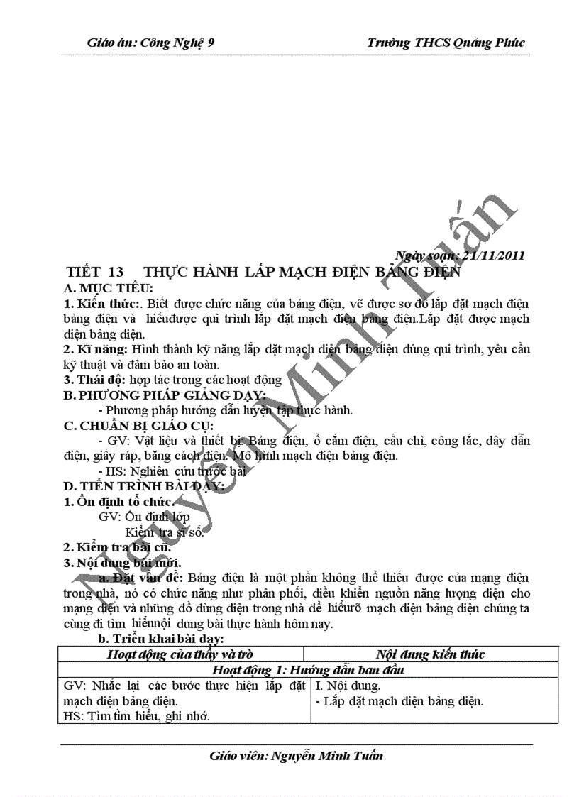 image for page Giáo án công nghệ 9 tuấn tin