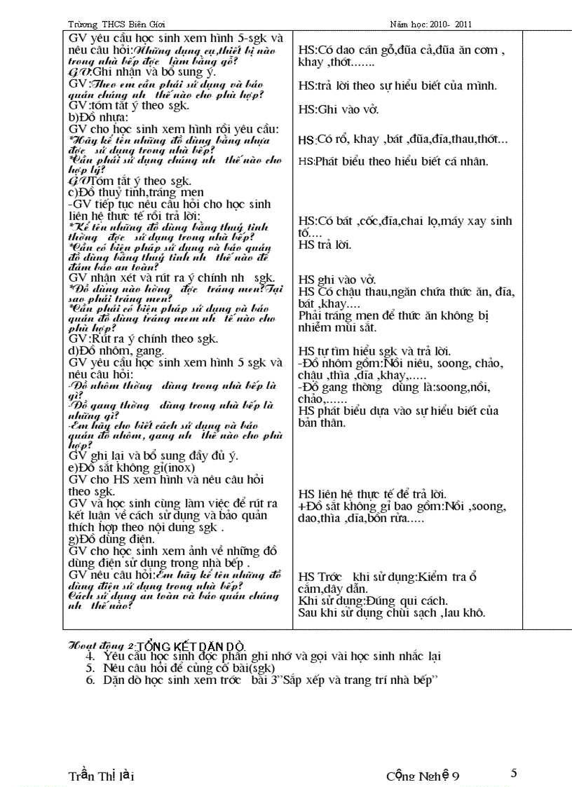 image for page Giáo án công nghệ nấu ăn 9