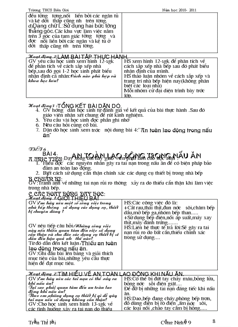 image for page Giáo án công nghệ nấu ăn 9