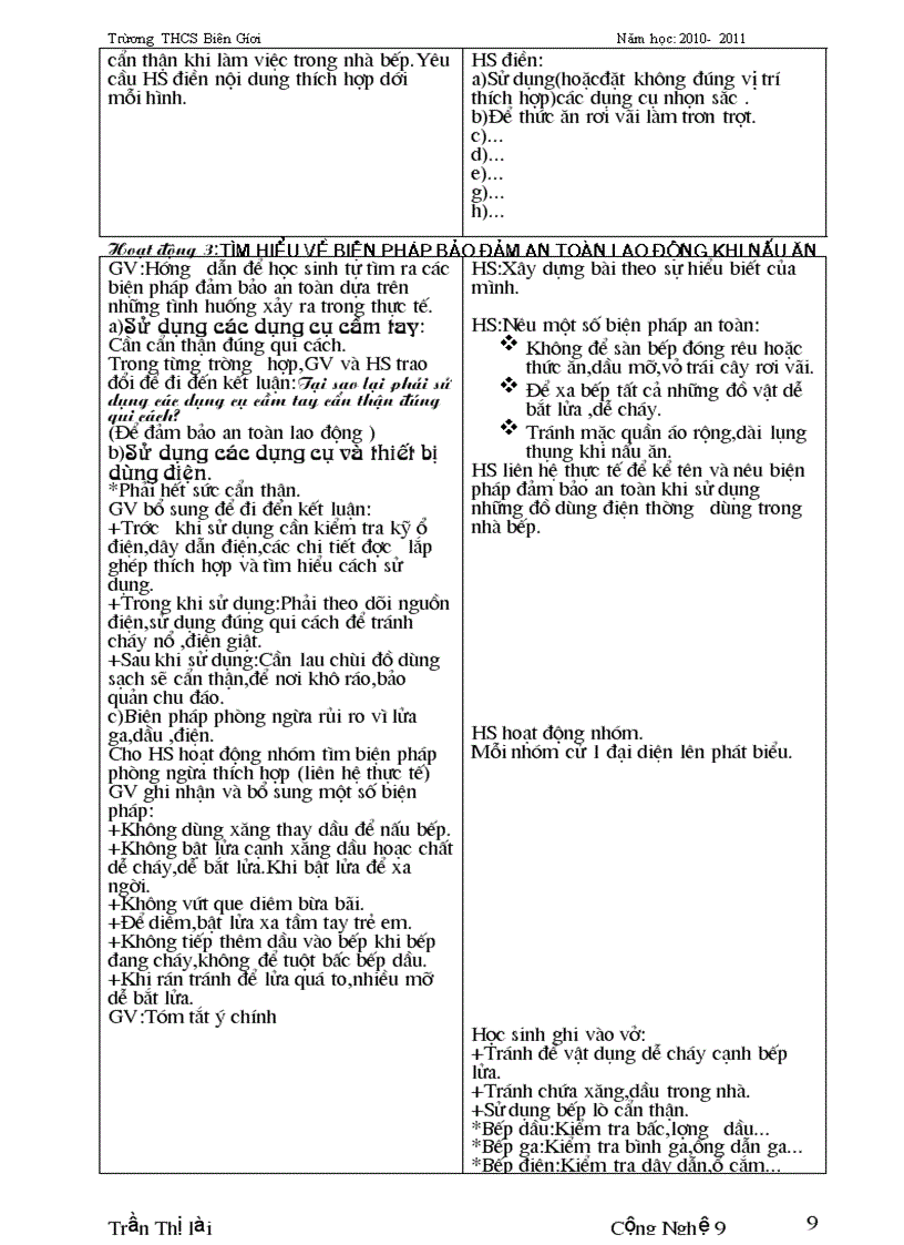 image for page Giáo án công nghệ nấu ăn 9