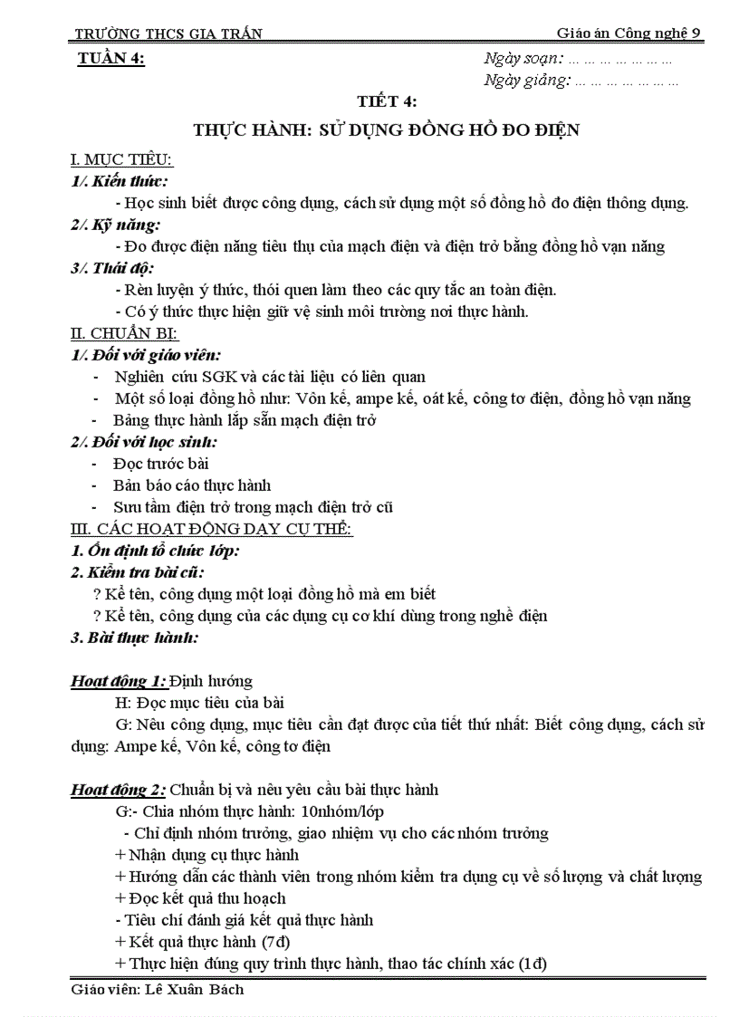 image for page Giao an cong nghe tich hop BVMT chuan da chinh sua 3 cot