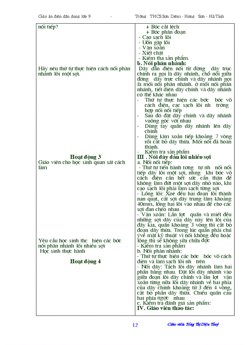 image for page Giáo án Điện dân dụng 9