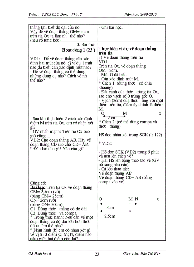 image for page Giáo án hình học 6