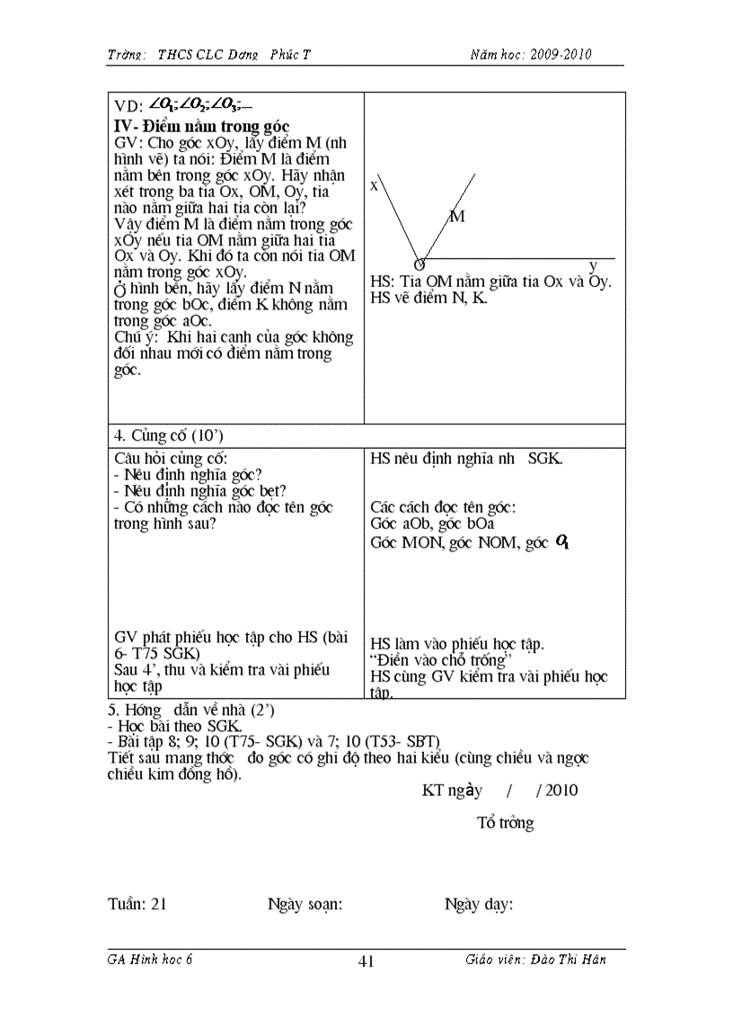 image for page Giáo án hình học 6
