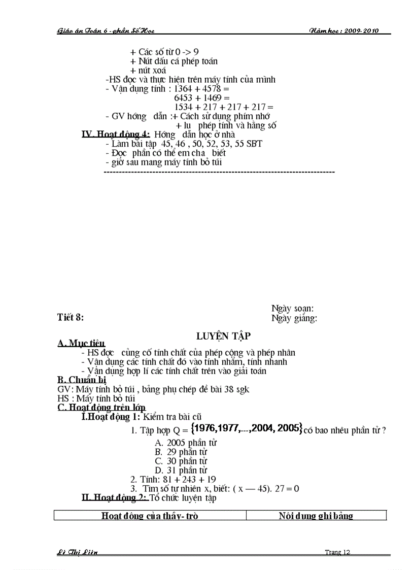 image for page Giao an toan 6 so hoc 1