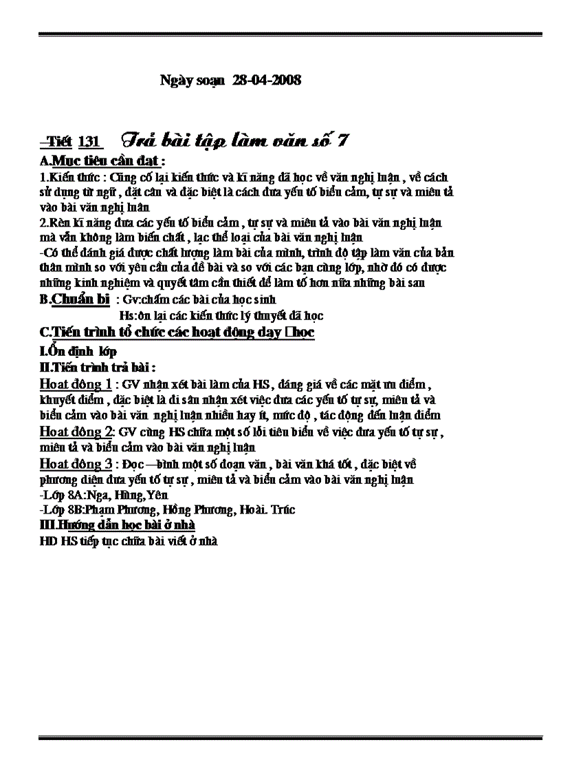 image for page Giao an van 8 hay va chuan