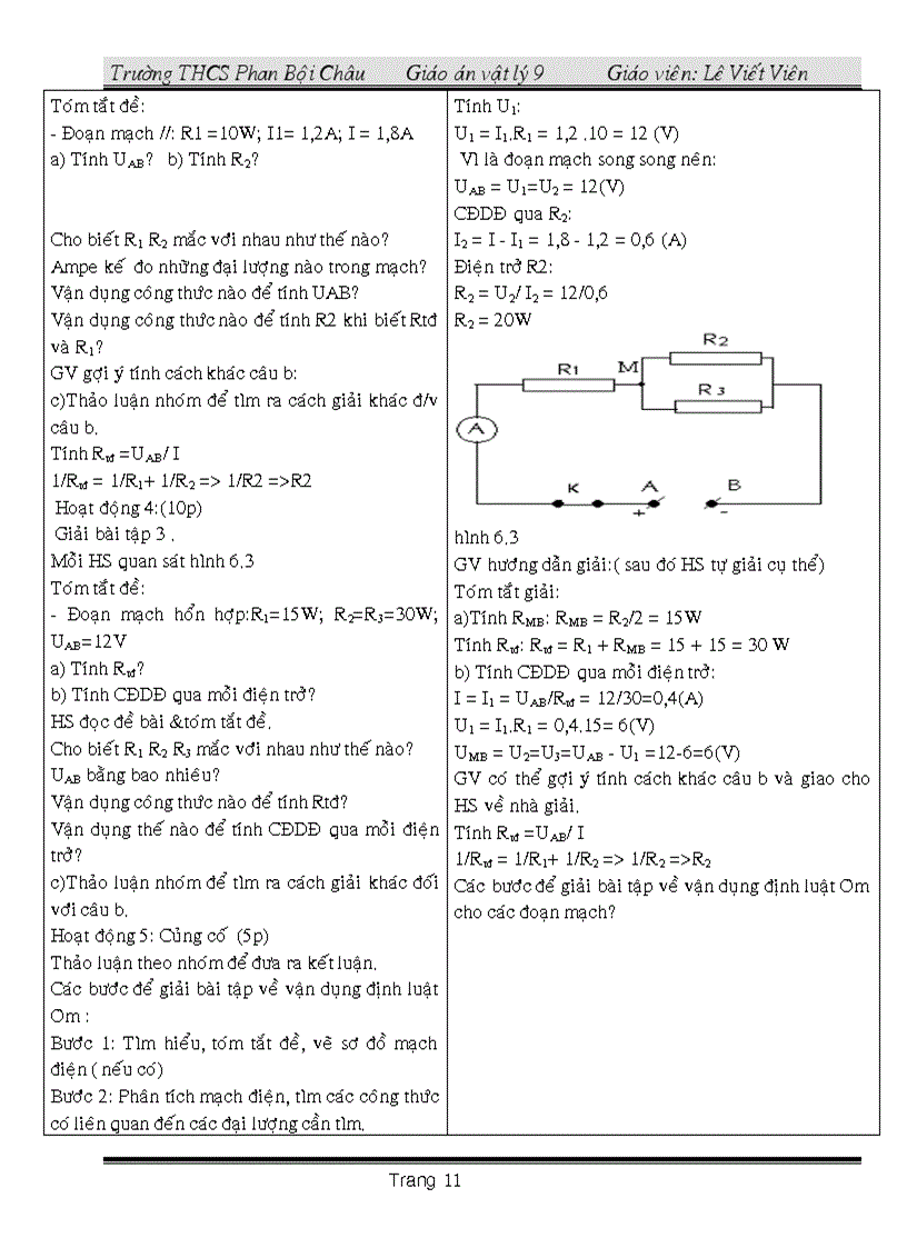 image for page Giáo án vật ly 9 có tích hợp Giáo dục bảo vệ môi trường