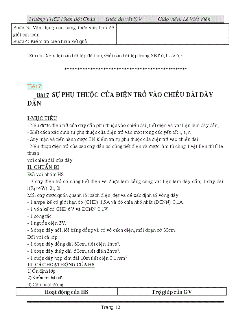 image for page Giáo án vật ly 9 có tích hợp Giáo dục bảo vệ môi trường