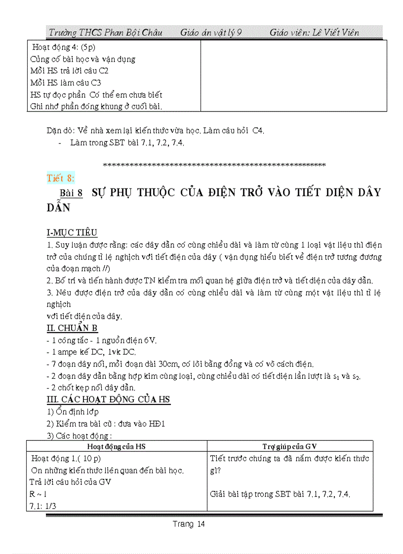 image for page Giáo án vật ly 9 có tích hợp Giáo dục bảo vệ môi trường