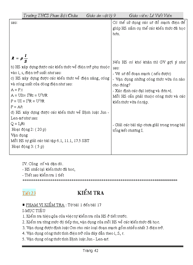 image for page Giáo án vật ly 9 có tích hợp Giáo dục bảo vệ môi trường