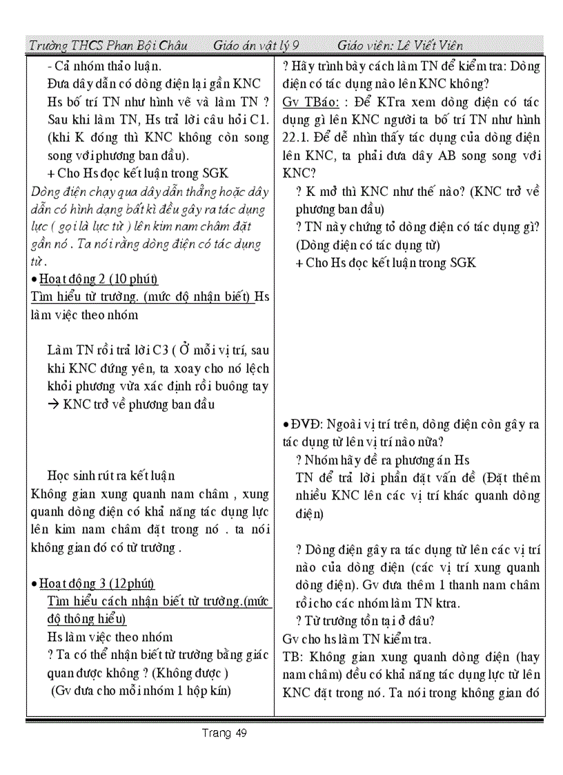 image for page Giáo án vật ly 9 có tích hợp Giáo dục bảo vệ môi trường