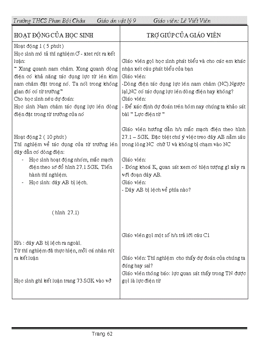 image for page Giáo án vật ly 9 có tích hợp Giáo dục bảo vệ môi trường