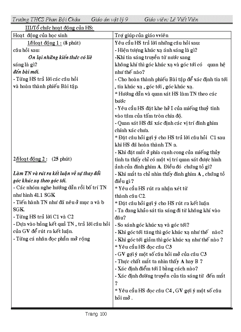 image for page Giáo án vật ly 9 có tích hợp Giáo dục bảo vệ môi trường