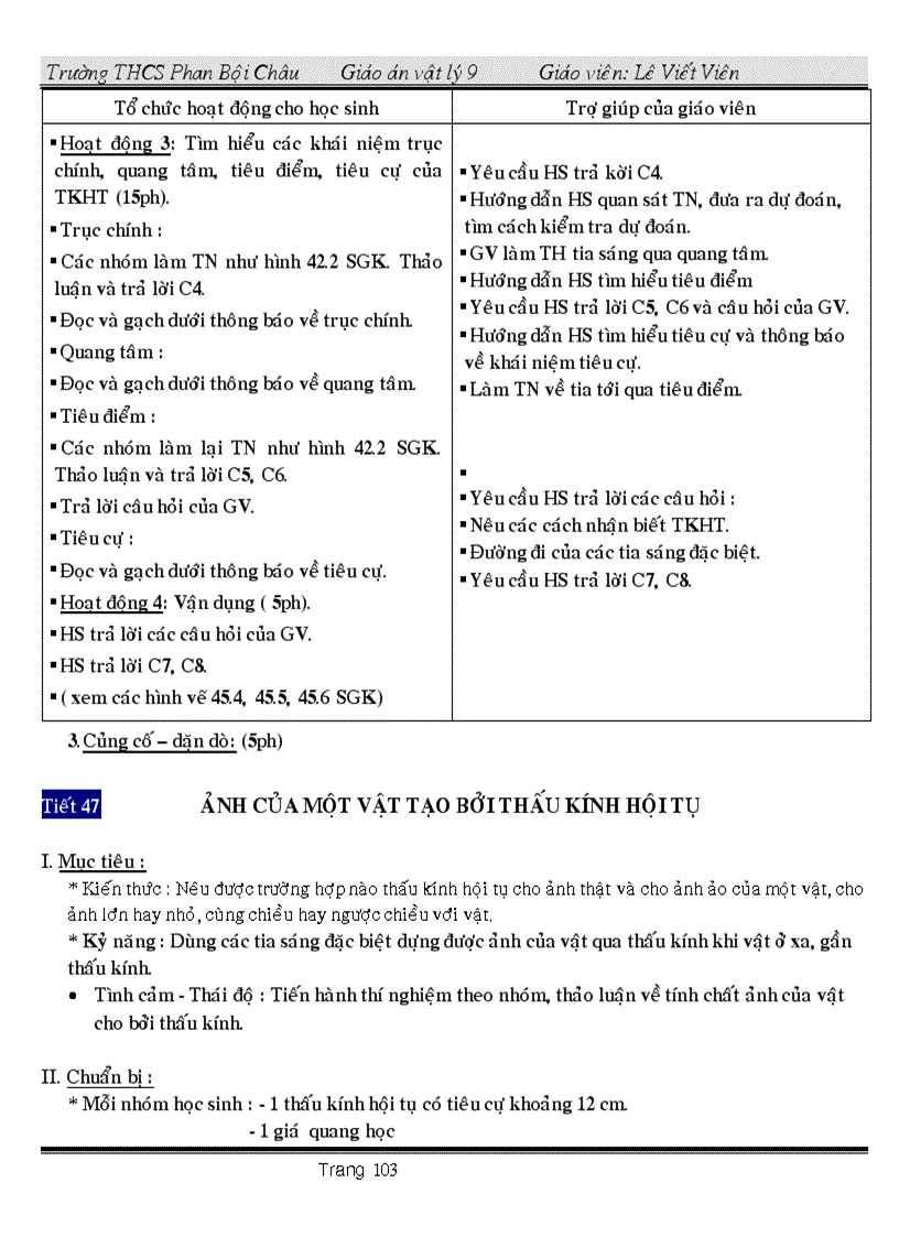 image for page Giáo án vật ly 9 có tích hợp Giáo dục bảo vệ môi trường